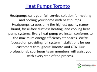 Heat Pumps Toronto
