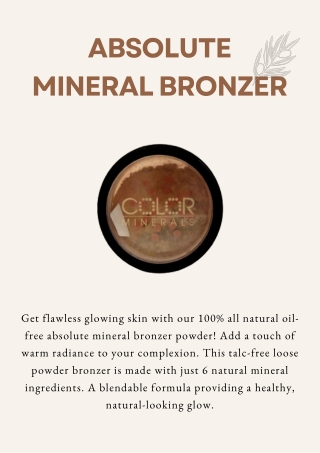 ABSOLUTE MINERAL BRONZER