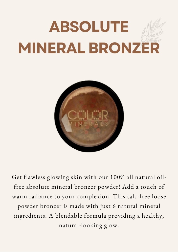 absolute mineral bronzer