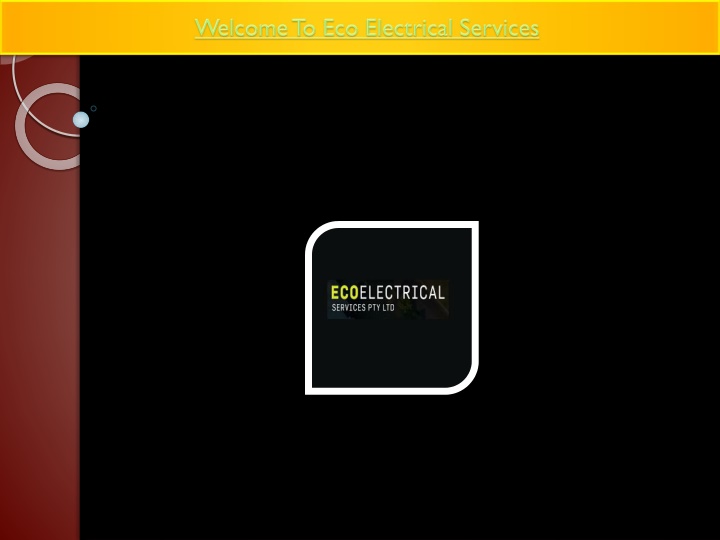 welcome to eco electrical services