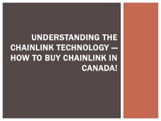 understanding the chainlink technology how to buy chainlink in canada