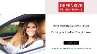 Best Driving Lessons From Driving School in Craigieburn