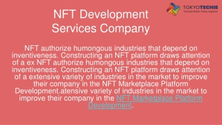 NFT Development Services Company | NFT Development Company