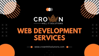 Web Development Customized IT Solutions - Crown Hill IT Solutions