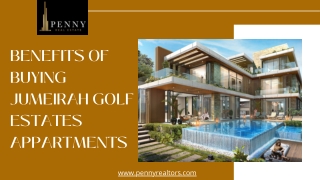 Benefits of Buying Jumeirah Golf Estates Appartments