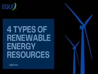 4 Types of Renewable Energy Resources