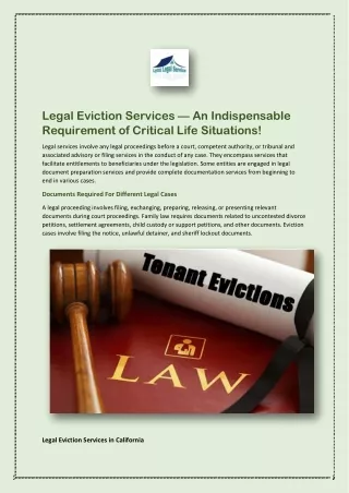 Get The Best Legal Eviction Services At Lynx Legal Service