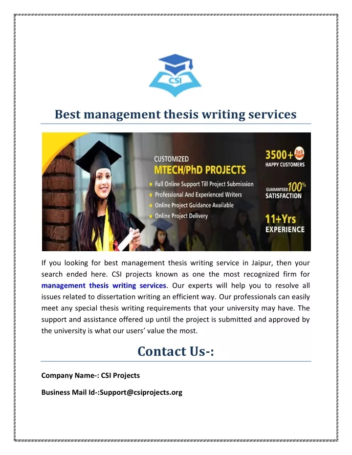 thesis in management