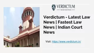 Daily Laws News Updates - Verdictum