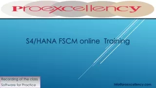 S4hana FSCM