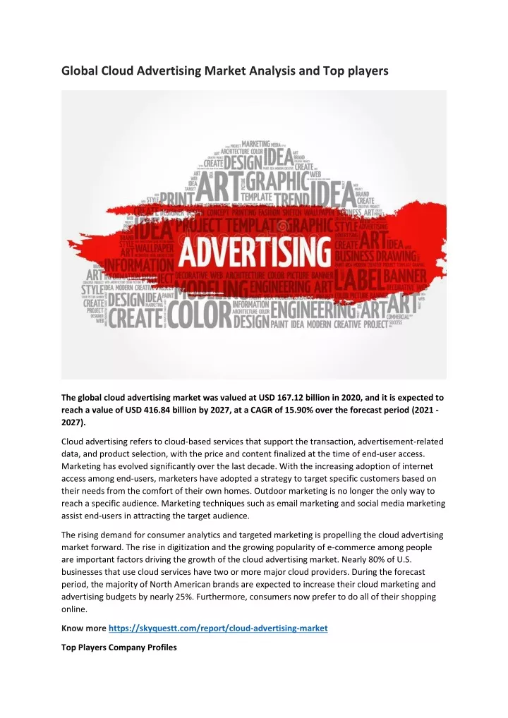 global cloud advertising market analysis