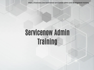 servicenow admin training