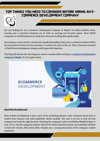 E-commerce Development Company in Naples | Digital Marketing Concepts