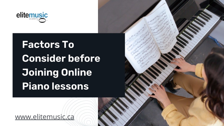 factors to consider before joining online piano
