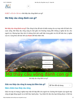 Mơ thấy cầu vồng đánh con gì_ - Kubet Ab