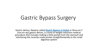 gastric bypass surgery