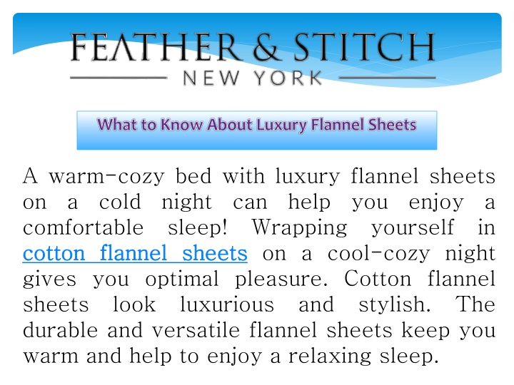 what to know about luxury flannel sheets