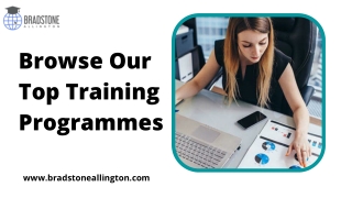 Browse Our Top Training Programmes in Bradstone Allington