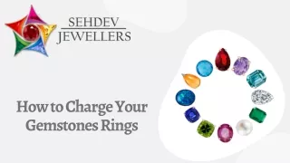 how to charge your gemstones rings
