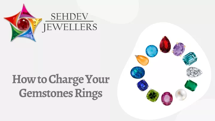 how to charge your gemstones rings