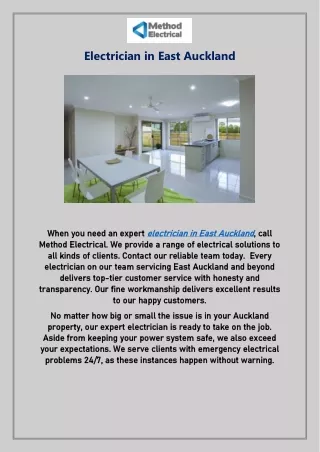 Electrician in East Auckland