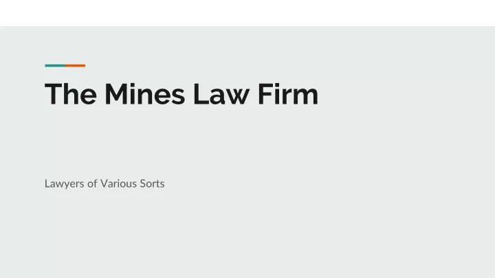 the mines law firm