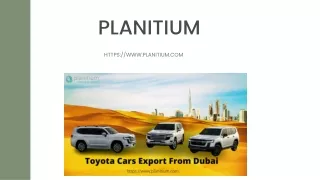 Toyota Cars Export From Dubai - Choose The Best Cars From The Best Traders!