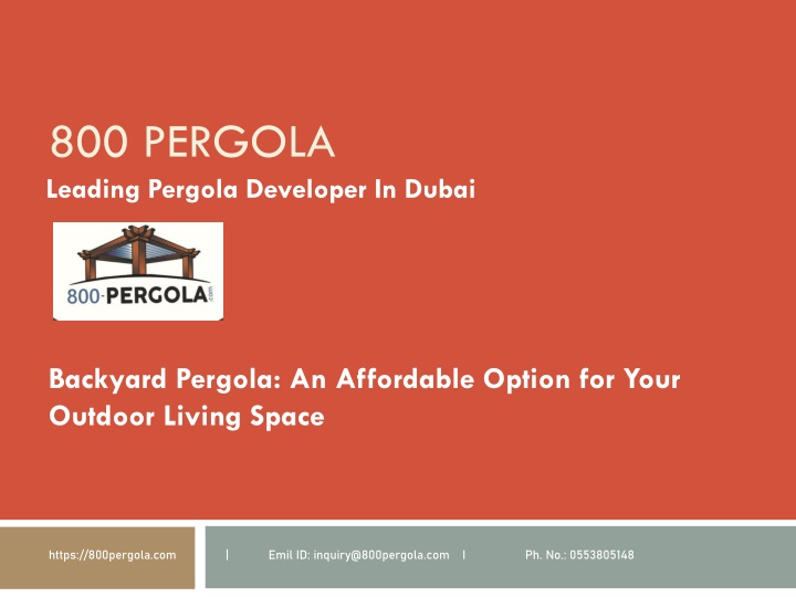 800 pergola leading pergola developer in dubai