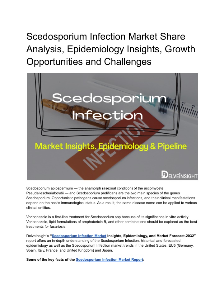 scedosporium infection market share analysis