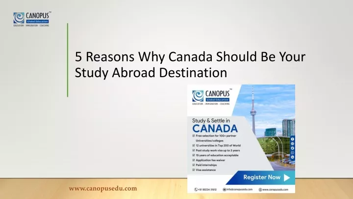 5 reasons why canada should be your study abroad destination