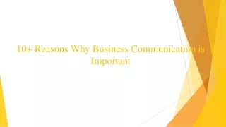 10  Reasons Why Business Communication is Important