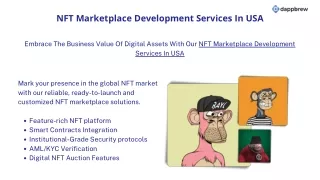 NFT Marketplace Development Services In USA