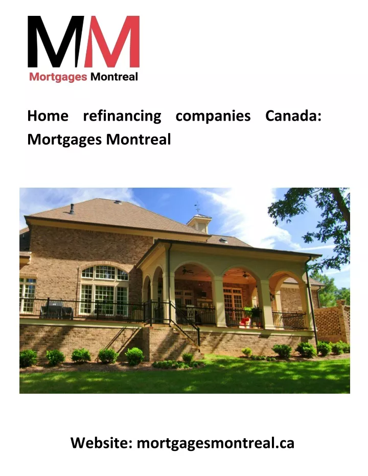 home refinancing companies canada mortgages