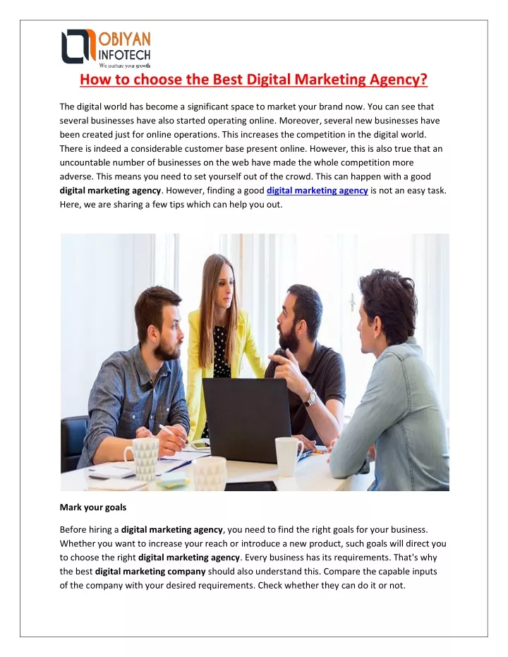 how to choose the best digital marketing agency