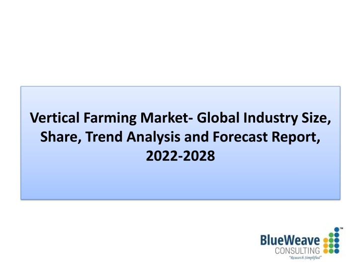 vertical farming market global industry size