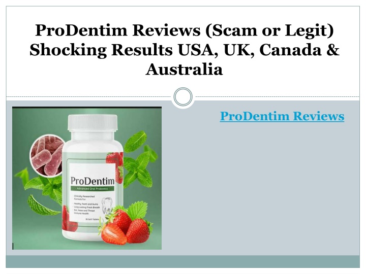 prodentim reviews scam or legit shocking results