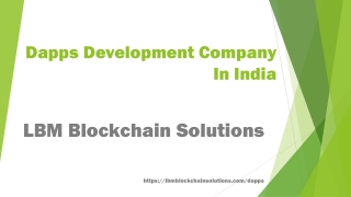 Dapps Development Company In India