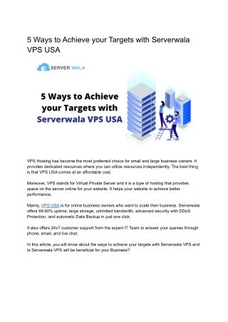 5 ways to achieve your targets with serverwala
