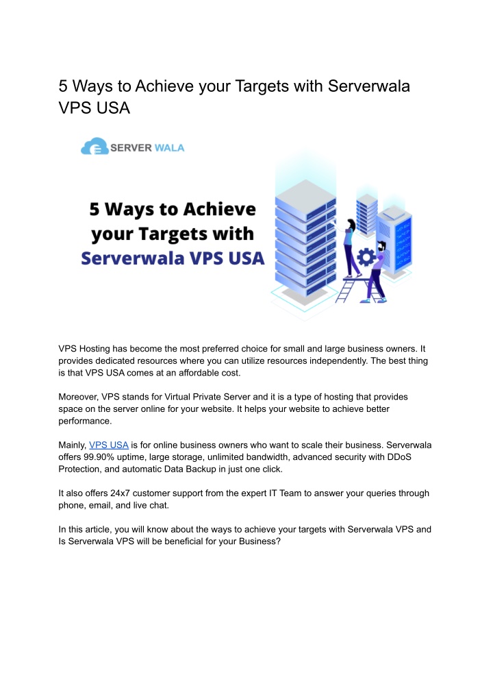 5 ways to achieve your targets with serverwala