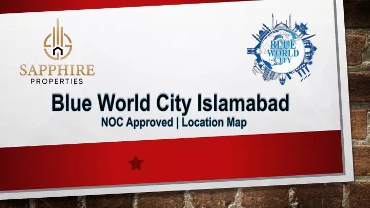 blue world city islamabad