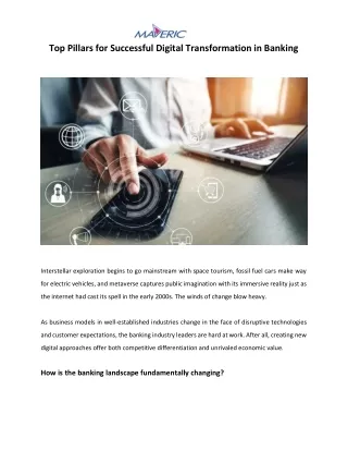 top pillars for successful digital transformation