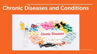 Chronic Diseases and Conditions