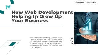 How Web Development Helping In Grow Up Your Business