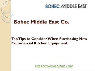 Top Tips to Consider When Purchasing New Commercial Kitchen Equipment