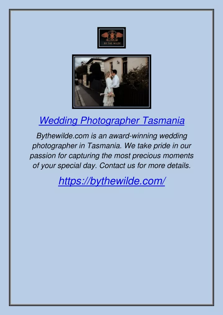 wedding photographer tasmania