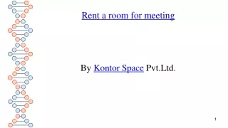Rent a room for meeting by Kotor Space