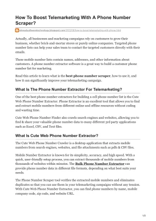 how to boost telemarketing with a phone number