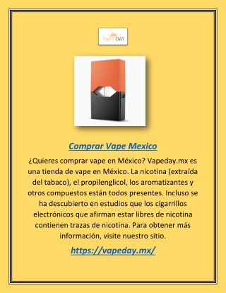 Comprar Vape Mexico | Vapeday.mx