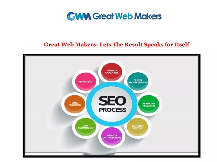 great web makers lets the result speaks for itself