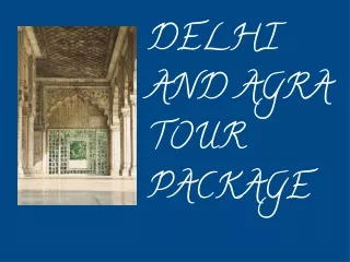 delhi and agra tour package